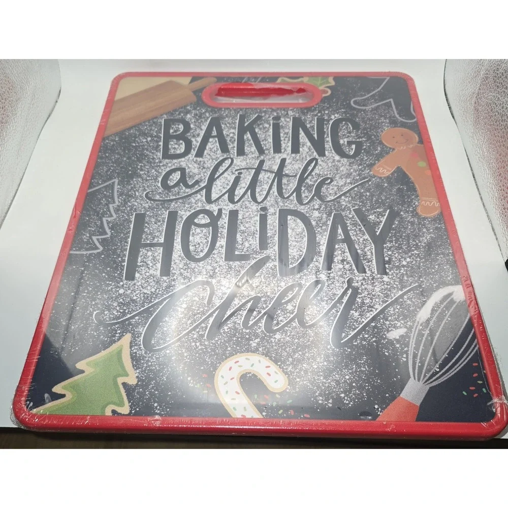 Baking A Little Holiday Cheer Christmas‎ Cutting Board 11.8